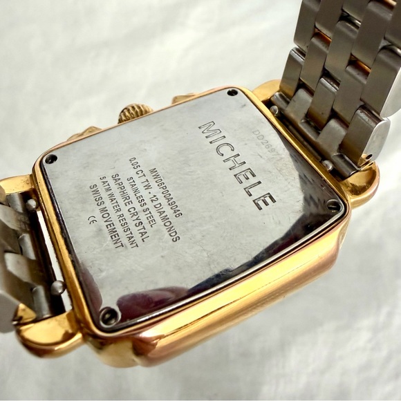 👑✅PRICE FIRM✅ Beautiful MICHELE Signature Mid Deco 29mm Bracelet Watch - Picture 7 of 17